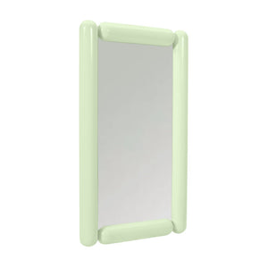 TOV Furniture Cozzi 28"X48" Retro Tubular Wall Mirror - Playful Sculptural Accent for Chic Home Decor Spaces Mint Green TOV-C18694