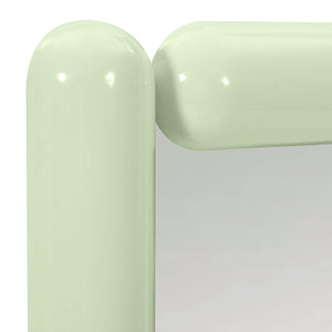 TOV Furniture Cozzi 28"X48" Retro Tubular Wall Mirror - Playful Sculptural Accent for Chic Home Decor Spaces Mint Green TOV-C18694