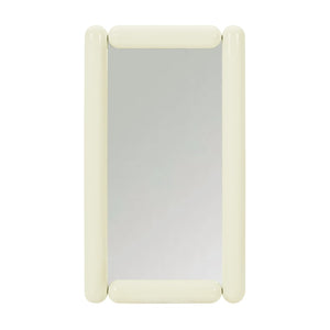 TOV Furniture Cozzi 28"X48" Retro Tubular Wall Mirror - Playful Sculptural Accent for Chic Home Decor Spaces Cream TOV-C18695