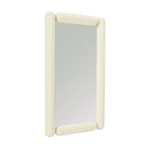 TOV Furniture Cozzi 28"X48" Retro Tubular Wall Mirror - Playful Sculptural Accent for Chic Home Decor Spaces Cream TOV-C18695