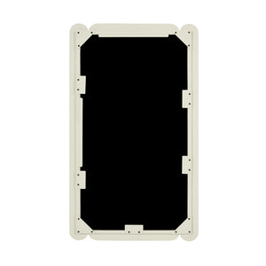 TOV Furniture Cozzi 28"X48" Retro Tubular Wall Mirror - Playful Sculptural Accent for Chic Home Decor Spaces Cream TOV-C18695