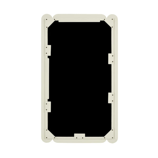 TOV Furniture Cozzi 28"X48" Retro Tubular Wall Mirror - Playful Sculptural Accent for Chic Home Decor Spaces Cream TOV-C18695