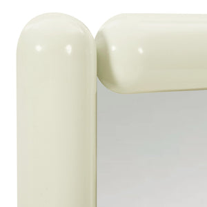 TOV Furniture Cozzi 28"X48" Retro Tubular Wall Mirror - Playful Sculptural Accent for Chic Home Decor Spaces Cream TOV-C18695
