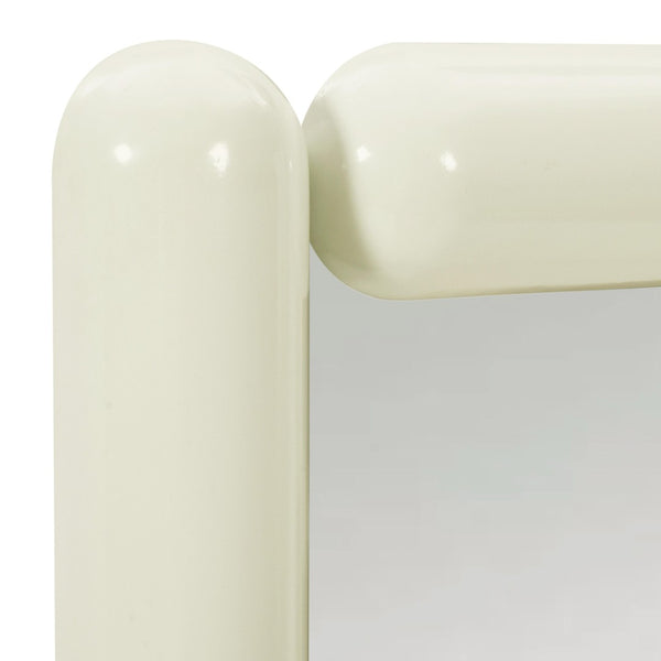 TOV Furniture Cozzi 28"X48" Retro Tubular Wall Mirror - Playful Sculptural Accent for Chic Home Decor Spaces Cream TOV-C18695