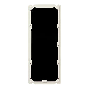 TOV Furniture Cozzi Retro-Inspired 28"x68" Sculptural Balloon Floor Mirror for Stylish Home Décor and Elegance Cream TOV-C18697