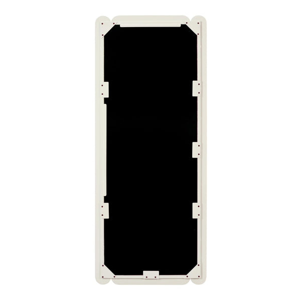 TOV Furniture Cozzi Retro-Inspired 28"x68" Sculptural Balloon Floor Mirror for Stylish Home Décor and Elegance Cream TOV-C18697