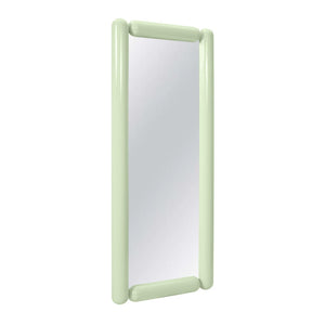TOV Furniture Cozzi Retro-Inspired 28"x68" Sculptural Balloon Floor Mirror for Stylish Home Décor and Elegance Mint Green TOV-C18698