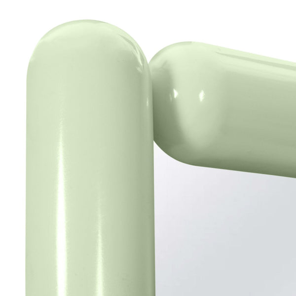 TOV Furniture Cozzi Retro-Inspired 28"x68" Sculptural Balloon Floor Mirror for Stylish Home Décor and Elegance Mint Green TOV-C18698