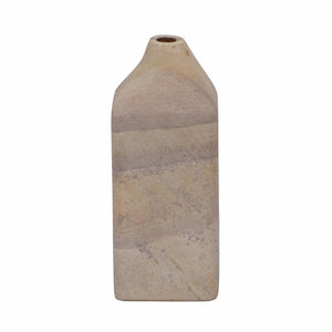 TOV Furniture Saava Sandstone Straight Vase – Handcrafted Natural Stone Decor for Modern and Rustic Interiors TOV-C18704