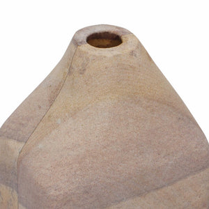 TOV Furniture Saava Sandstone Straight Vase – Handcrafted Natural Stone Decor for Modern and Rustic Interiors TOV-C18704