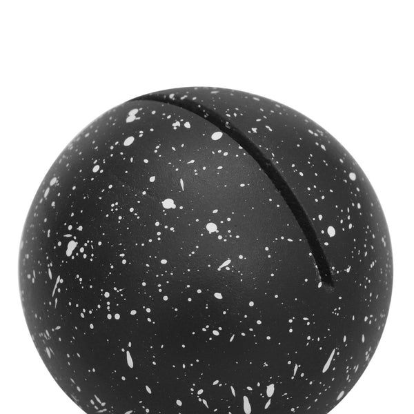 TOV Furniture Gabby Handcrafted Speckled Concrete Card Holders - Modern Tabletop Accent for Stylish Displays Black TOV-C18707