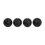 Gabby Speckled Black Round Card Holder - Set of 4 TOV-C18707 TOV Furniture