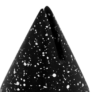 TOV Furniture Gabby Speckled Cone Card Holder Set - Modern Sculptural Accents for Stylish Tabletops and Decor Black TOV-C18710
