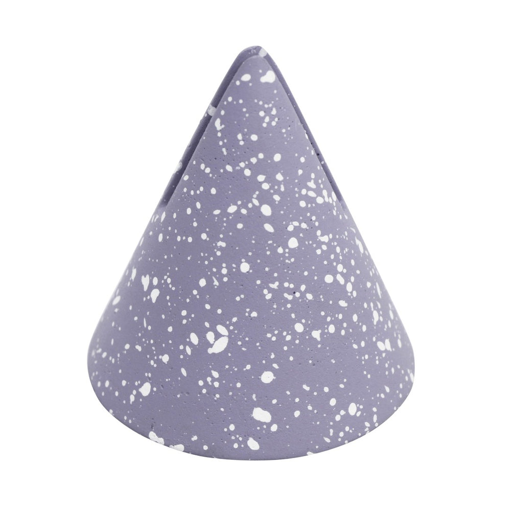 TOV Furniture Gabby Speckled Cone Card Holder Set - Modern Sculptural Accents for Stylish Tabletops and Decor Purple TOV-C18711