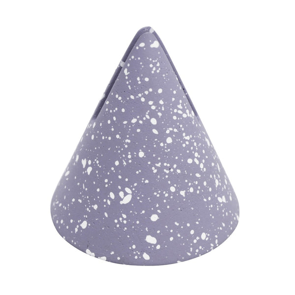 TOV Furniture Gabby Speckled Cone Card Holder Set - Modern Sculptural Accents for Stylish Tabletops and Decor Purple TOV-C18711