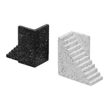 Gabby Speckled Black and White Stairway Bookends TOV-C18713 TOV Furniture