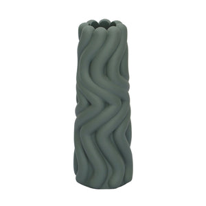 TOV Furniture Gabby Modern Speckled Concrete Vase - Sculptural Decorative Accent for Fresh Flowers & Dried Stems Green TOV-C18715