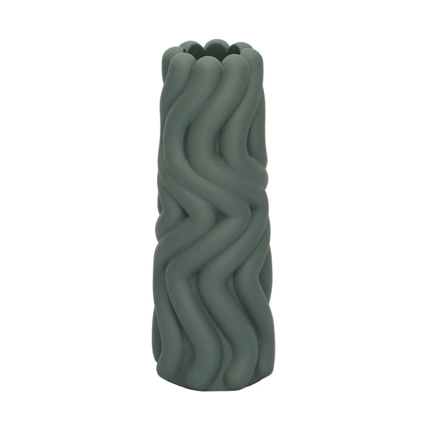 TOV Furniture Gabby Modern Speckled Concrete Vase - Sculptural Decorative Accent for Fresh Flowers & Dried Stems Green TOV-C18715