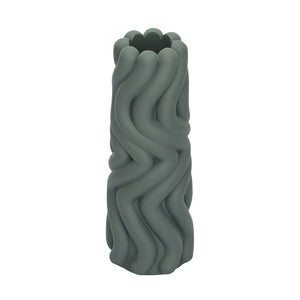 TOV Furniture Gabby Modern Speckled Concrete Vase - Sculptural Decorative Accent for Fresh Flowers & Dried Stems Green TOV-C18715