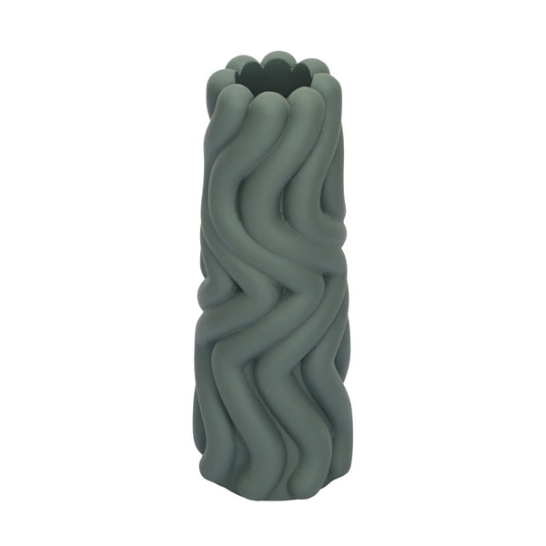TOV Furniture Gabby Modern Speckled Concrete Vase - Sculptural Decorative Accent for Fresh Flowers & Dried Stems Green TOV-C18715