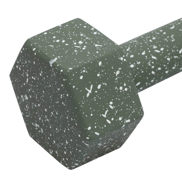 TOV Furniture Gabby Speckled Concrete Decorative Dumbbell - Unique Sculptural Accent for Modern Home Decor Green TOV-C18717