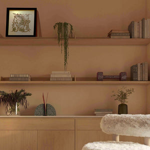 TOV Furniture Gabby Speckled Concrete Decorative Dumbbell - Unique Sculptural Accent for Modern Home Decor Red TOV-C18718