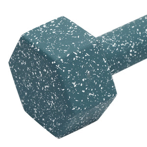 TOV Furniture Gabby Speckled Concrete Decorative Dumbbell - Unique Sculptural Accent for Modern Home Decor Blue TOV-C18719