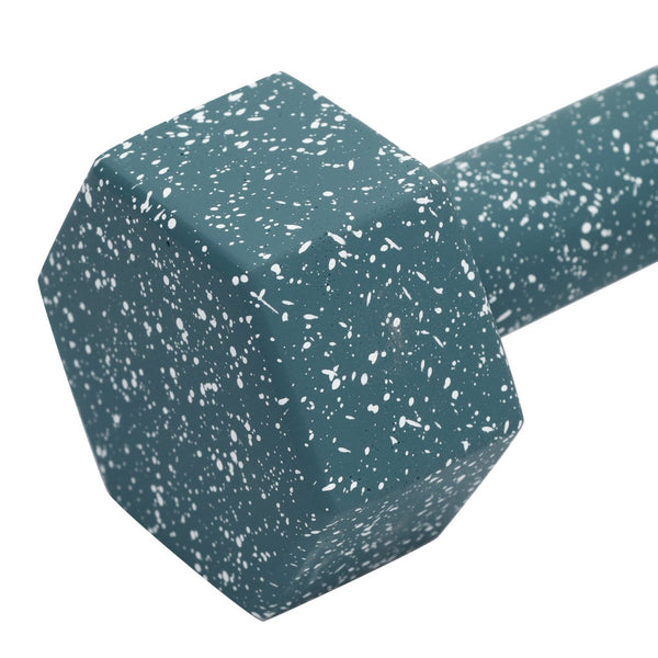 TOV Furniture Gabby Speckled Concrete Decorative Dumbbell - Unique Sculptural Accent for Modern Home Decor Blue TOV-C18719