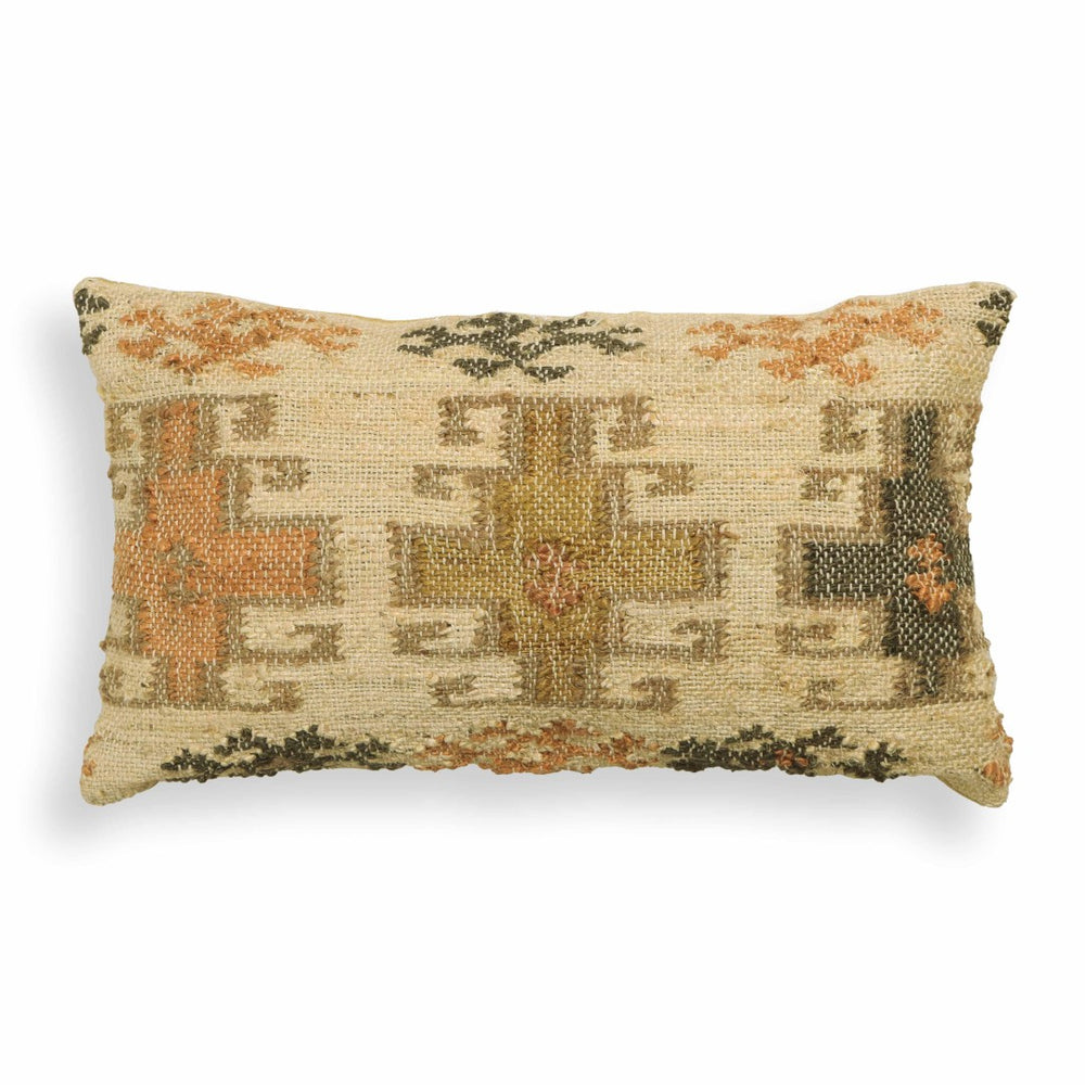 TOV Furniture Sephine Cotton 24"x14" Bohemian Rectangular Throw Pillow with Tribal Design for Cozy Living Spaces TOV-C18725
