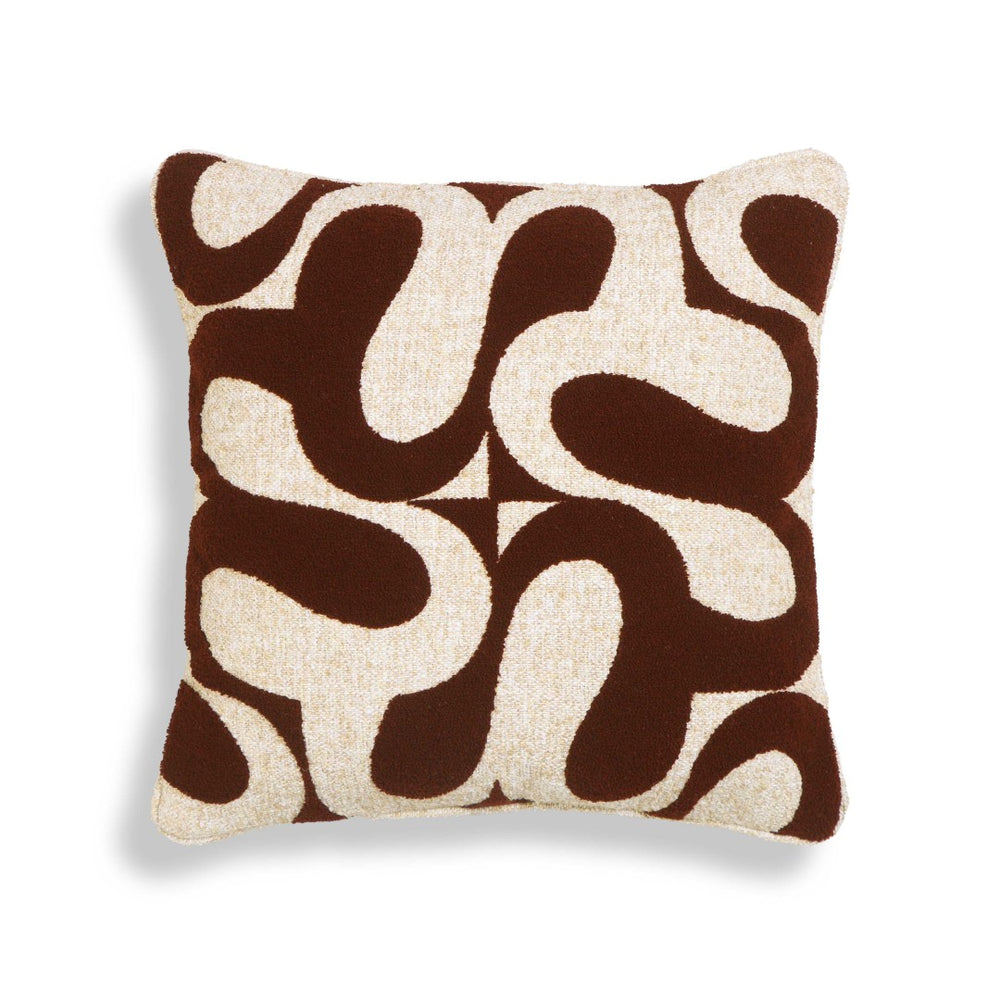 TOV Furniture Bonney 20" Boucle Square Throw Pillow Cover - Chic Modern Accent for Cozy Home Decor and Style Brown / Pillow Cover Only TOV-C18727-COVER