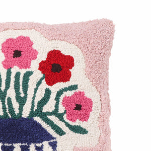 TOV Furniture Blossom 20" Tufted Cotton Throw Pillow Cover – Vibrant Floral Accent for Boho and Eclectic Decor With Insert TOV-C18743