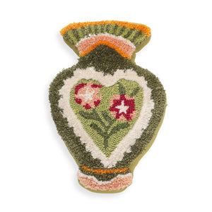 TOV Furniture Amphorae Hand-Tufted 12"X20" Throw Pillow - Artisanal Charm, Cozy Texture, Perfect Home Accent! Green TOV-C18744