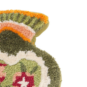 TOV Furniture Amphorae Hand-Tufted 12"X20" Throw Pillow - Artisanal Charm, Cozy Texture, Perfect Home Accent! Green TOV-C18744