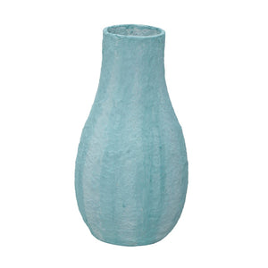 TOV Furniture Cotton Mache Vase in Cloudy Blue - Handmade Eco-Friendly Accent for Fresh Blooms & Unique Decor TOV-C18751