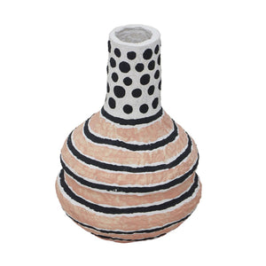 TOV Furniture Cotton Mache Vase - Artisan-Made, Eco-Friendly Decor Piece with Modernist Prints for Every Room TOV-C18753