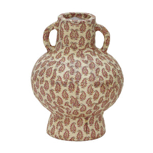 TOV Furniture Cotton Peach Paisley Vase – Handcrafted Eco-Friendly Decor for Fresh Flowers & Unique Home Accent TOV-C18754