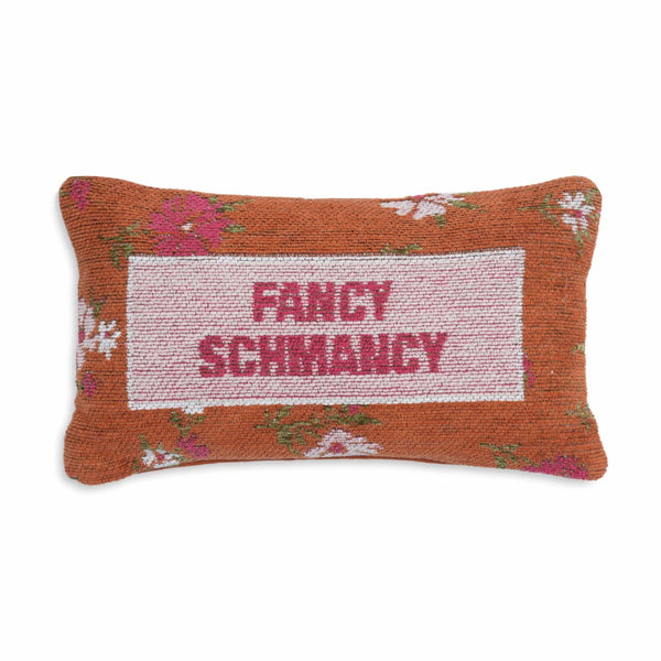 TOV Furniture Fancy Handcrafted 15"X9" Jacquard Cotton Throw Pillow with Playful Phrases for Cozy Living Spaces TOV-C18775