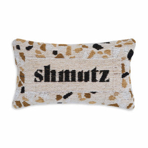 TOV Furniture Shmutz Playful 15"X9" Jacquard Cotton Throw Pillow - Artisan-Crafted Decor with Cheeky Charm TOV-C18776