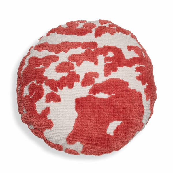 TOV Furniture Coast 20" Luxe Tufted Round Throw Pillow - Modern Coastal Charm for Stylish Home Décor and Comfort Pink TOV-C18780