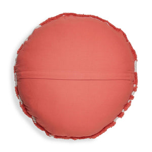 TOV Furniture Coast 20" Luxe Tufted Round Throw Pillow - Modern Coastal Charm for Stylish Home Décor and Comfort Pink TOV-C18780