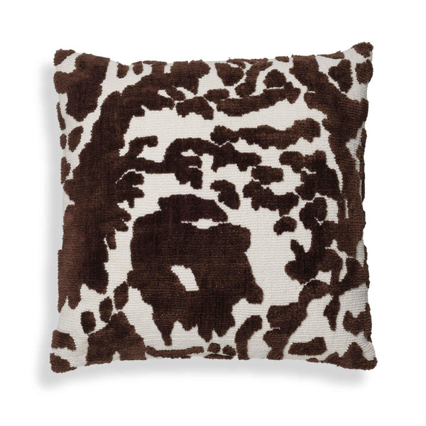 TOV Furniture Coast 26" Luxe Tufted Throw Pillow - Plush Cotton Accent for Stylish Living Room or Bedroom Decor Chocolate Brown TOV-C18781