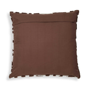 TOV Furniture Coast 26" Luxe Tufted Throw Pillow - Plush Cotton Accent for Stylish Living Room or Bedroom Decor Chocolate Brown TOV-C18781