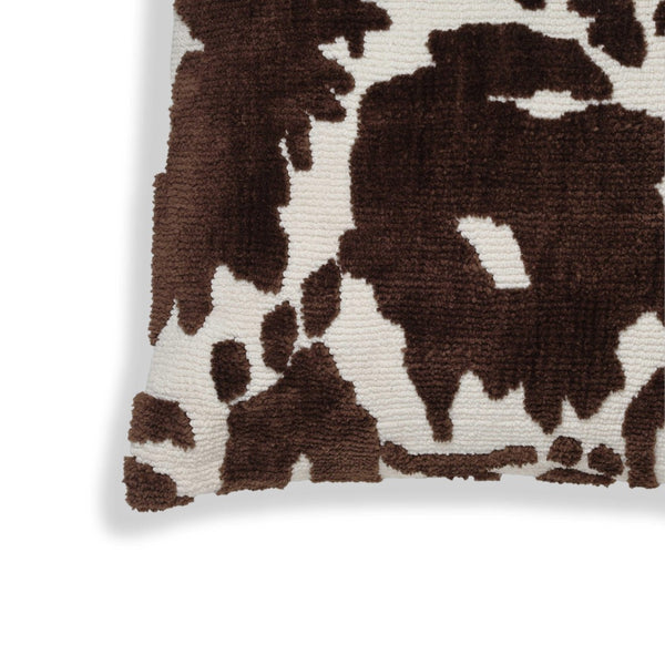 TOV Furniture Coast 26" Luxe Tufted Throw Pillow - Plush Cotton Accent for Stylish Living Room or Bedroom Decor Chocolate Brown TOV-C18781