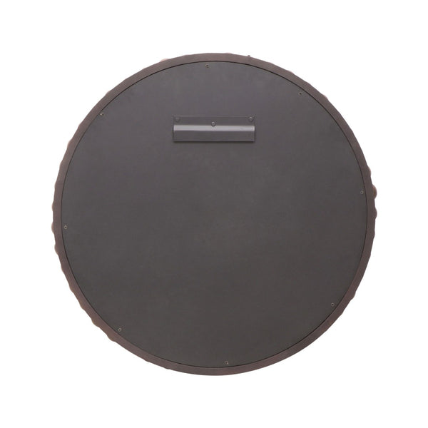 TOV Furniture Baria 30" Handcrafted Wooden Round Wall Mirror - Elevate Your Space with Organic Elegance and Charm Brown TOV-C18783