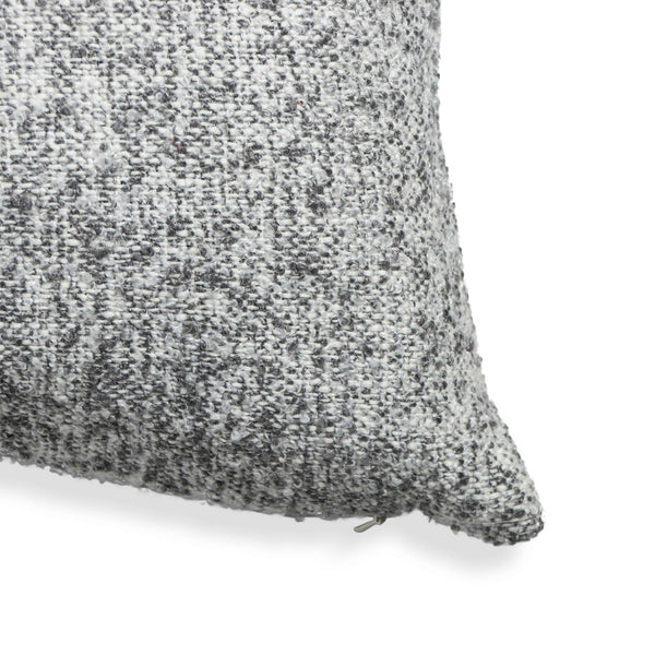 TOV Furniture Poh 16" Boucle Square Throw Pillow – Soft, Textured Accent for Cozy Living Spaces and Stylish Decor Washed Grey / With Insert TOV-C18799