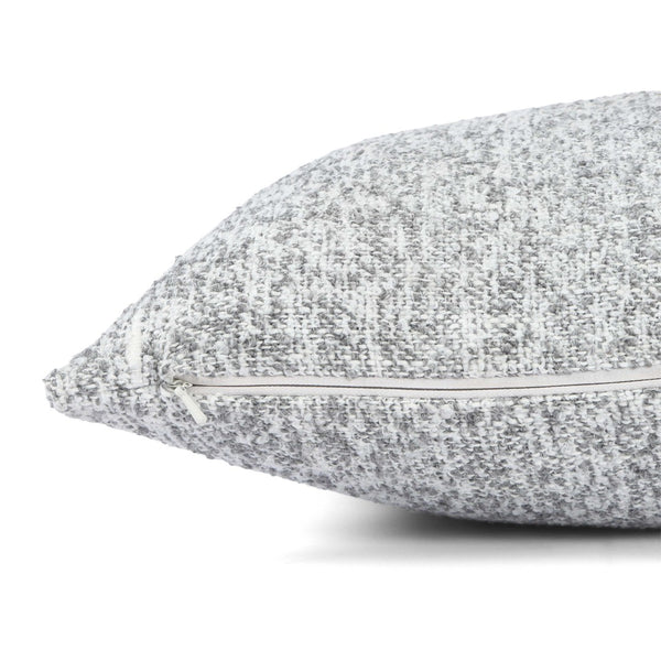 TOV Furniture Poh 16" Boucle Square Throw Pillow – Soft, Textured Accent for Cozy Living Spaces and Stylish Decor Washed Grey / With Insert TOV-C18799