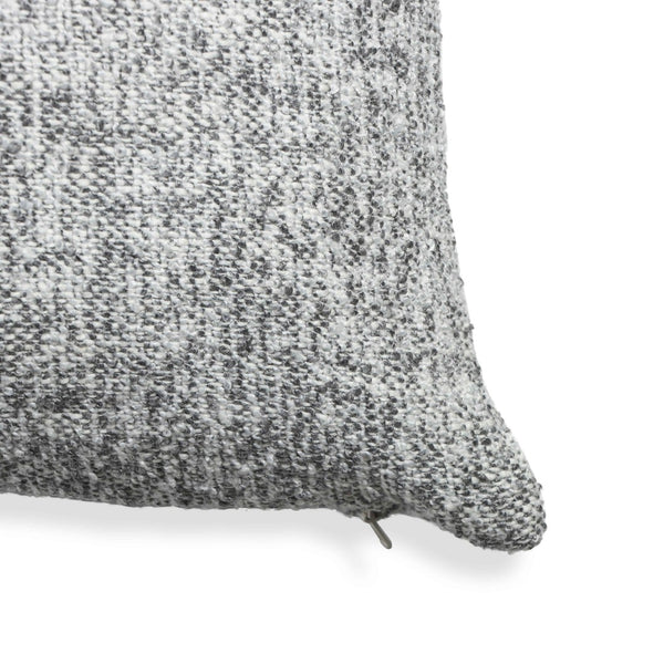 TOV Furniture Poh 20" Boucle Square Throw Pillow - Soft, Sculptural Accent for Modern and Classic Interiors Washed Grey / Pillow Cover Only TOV-C18800-COVER