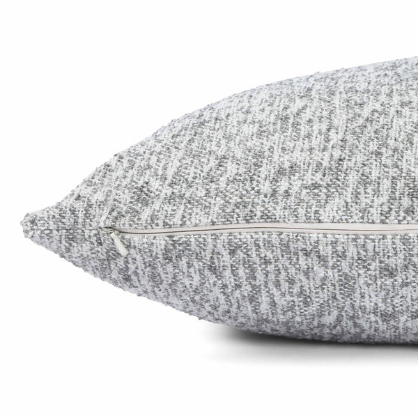 TOV Furniture Poh 20" Boucle Square Throw Pillow - Soft, Sculptural Accent for Cozy Elegance and Everyday Comfort Washed Grey / With Insert TOV-C18800