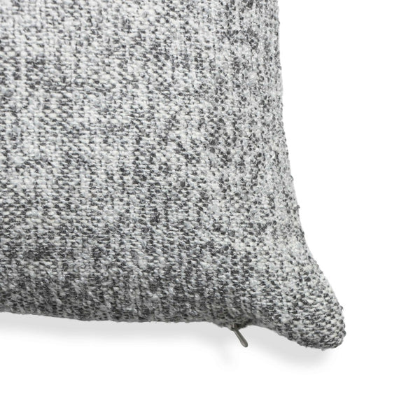 TOV Furniture Poh 20" Boucle Square Throw Pillow - Soft, Sculptural Accent for Cozy Elegance and Everyday Comfort Washed Grey / With Insert TOV-C18800