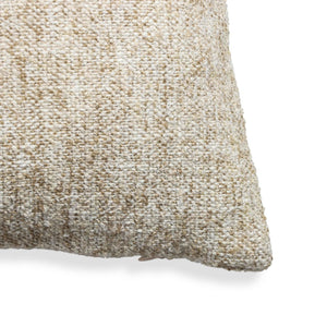 TOV Furniture Poh 20" Boucle Square Throw Pillow - Soft, Sculptural Accent for Modern and Classic Interiors Washed Beige / Pillow Cover Only TOV-C18802-COVER